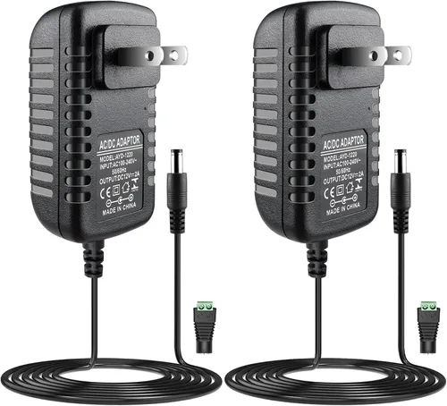 Vista 11 de LightingWill Fuente de alimentación de 12V, adaptador de alimentación de 12W, fuente de alimentación de 110V CA a 12V 1A CC, transformador