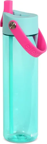 Vista 18 de Elemental Botella de agua Splash con pajilla, botella de agua reutilizable de plástico Tritan sin BPA con correa, ideal para viajes, gimnasio