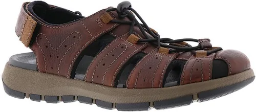 Vista 4 de Clarks Brixby Cove Fisherman Sandalia para hombre, Marrón
