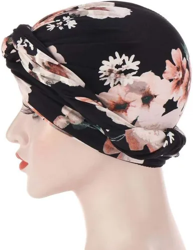 Vista 4 de Envoltura para el cabello plisada con turbante