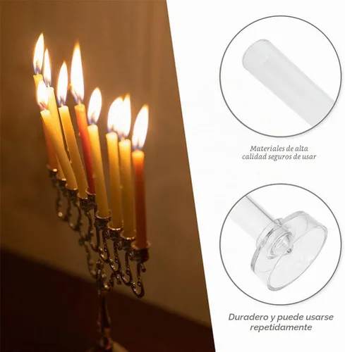Vista 8 de EXCEART Molde de vela cónico de 2 unidades de 10.43 x 2.04 x 2.04 pulgadas, molde de plástico transparente para hacer velas cónicas