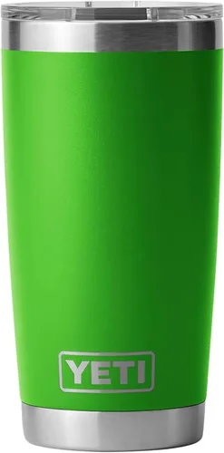 Vista 60 de YETI Rambler - Vaso de acero inoxidable con aislamiento al vacío de 20 onzas con tapa MagSlider Todo acero inoxidable