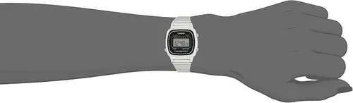 Vista 4 de Casio Reloj digital para mujer con pulsera de acero inoxidable LA670W Grisgris talla única Reloj de cuarzo digital