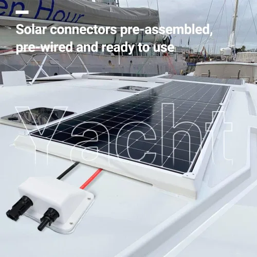 Vista 7 de Glándula de entrada de cable solar Slocable, carcasa de entrada de doble cable IP68 resistente a los rayos UV para proyecto solar en RV, barco