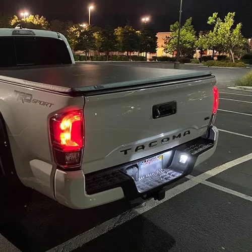 Vista 7 de Yoper Kit de luz LED para mapa de cúpula interior, compatible con placa de espejo de tocador Toyota Tacoma 2016-2021, blanco brillante 6000K