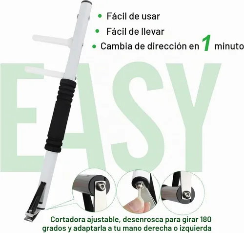 Vista 4 de Tijeras para cortar uñas de los pies de mango largo de 17 pulgadas