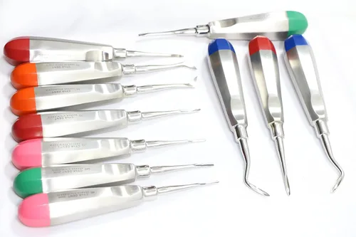 Vista 2 de Extracción de los elevadores dentales alemanes 11 EA de la nueva extracción de instrumentos dentales
