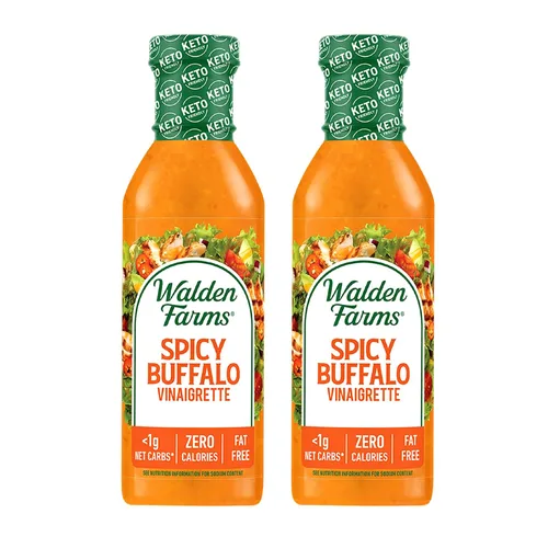 Vista 64 de Walden Farms Vinagreta balsámica de pera y blanca, sin calorías, sin gluten, baja en carbohidratos, apta para dieta cetogénica, vegana, sin azúcar