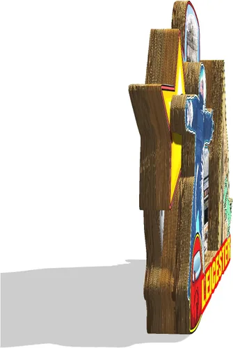Vista 2 de UK Leicester Inglaterra - Imán de madera para nevera 3D, monumentos coleccionables de viaje, hecho a mano, 2