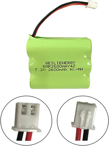 Vista 2 de Batería Ni-MH de 7.2 V 2600 mAh compatible con panel de alarma de 2 gig 2GIG-BATT2X - GC2 BATT1X BATT2X BATT1 para 2GIG-GC2 2GIG-CNTRL2 2GIG-CP2