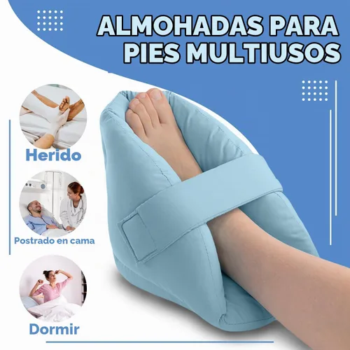 Vista 2 de NYOrtho Protector de Talón para Presión - 2 Botas Ultra Suaves - 2 Almohadas de Pie de Doble Capa para Presión - Protectores de Talón para Llagas