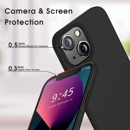 Vista 2 de X-level Funda compatible con iPhone 13 mini, ultrafina [serie Guardian], revestimiento suave de TPU mate, cubierta trasera ligera para iPhone 13