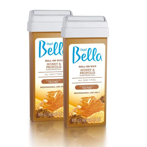Vista 8 de Depil Bella Rollo de cera depilatoria con miel y propóleos Depilación corporal, cartucho de cera para depilación Para hombres y mujeres Auto