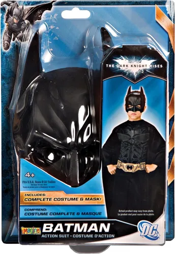Vista 2 de Traje de acción de Batman (5246), M, Negro