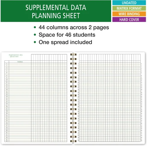 Vista 6 de Elan Publishing Company Plan de combinación de tapa dura y libro de registros: un libro eficiente de 8.5 x 11 pulgadas para planes de lecciones