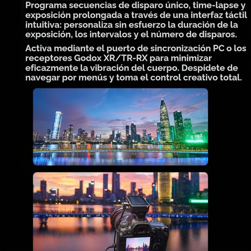 Vista 7 de Godox X3 Pro C X3Pro C Pantalla táctil TTL Flash Trigger para Canon, 2.4G inalámbrico, pantalla LCD de 2.4 pulgadas, integración Bluetooth y control