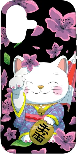 Vista 32 de Funda para iPhone 13 Pro Max Japanese Maneki Neko Lucky Cat