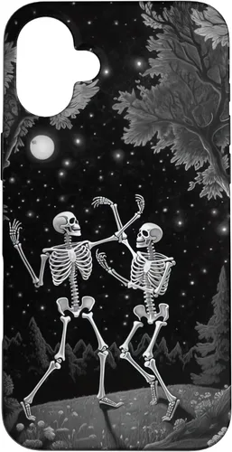 Vista 21 de iPhone 12 mini Estética Ocultista Grunge Gótico Esqueleto Bailando Halloween Case