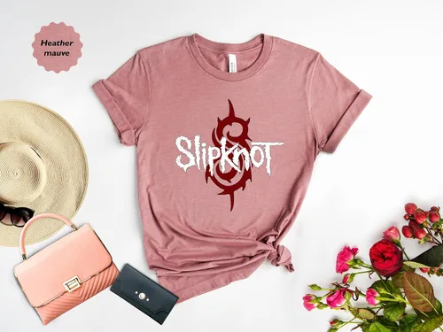 Vista 5 de Slipknot Camiseta Metal Music Shirt Blanco, Blanco