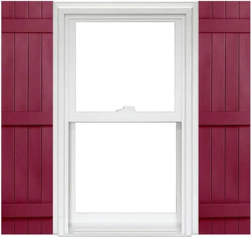 Vista 14 de Polaris Homeside 4 Board and Batten Joined Vinyl Shutters - 1 par de persianas de vinilo de 14-1/2 pulgadas x 31 pulgadas - 022 Chocolate