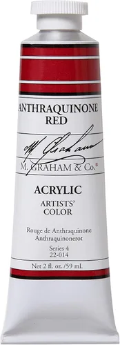 Vista 44 de M. Graham - Pintura acrílica de tubo de 2 onzas, carmesí Alizarin Alizarin Crimson
