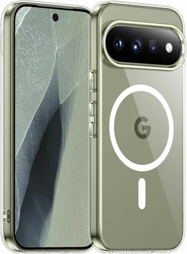 Vista 14 de SPIDERCASE Funda magnética para Google Pixel 9A, protección contra caídas de grado militar, delgada, translúcida, mate, a prueba de golpes