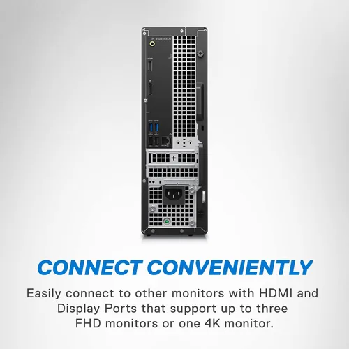 Vista 4 de Dell Inspiron 3020S Desktop - Procesador Intel Core i5-13400, RAM DDR4 de 16 GB, SSD de 512 GB + disco duro de 1 TB, gráficos Intel UHD 730, Windows
