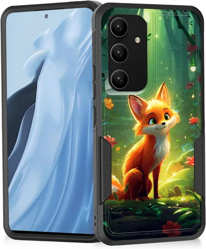 Vista 126 de Funda para Galaxy A14 5G, resistente de doble capa híbrida de policarbonato duro, goma suave, a prueba de golpes, funda protectora resistente