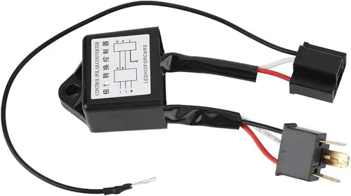 Vista 9 de Aramox Convertidor negativo, 2pcs aleación LED convertidor negativo interruptor negativo adaptador de arnés invertido polaridad para H4