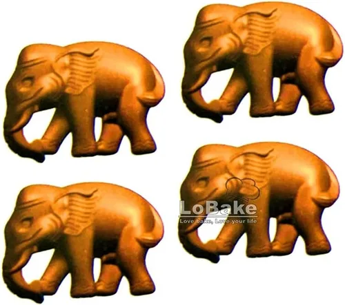 Vista 7 de 10 cavidades Animal Elefante Forma Policarbonato PC Chocolate Molde Caramelo Ice Cube Moldes Sugarcraft Baking Moldes DIY Herramientas para hornear