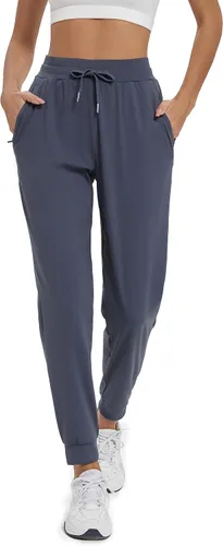 Vista 4 de Blaosn Pantalones deportivos de entrenamiento para mujer con bolsillos, para gimnasio, yoga, atletismo, leggings de descanso, ropa de moda para otoño