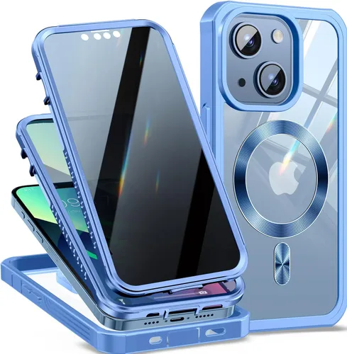 Vista 18 de [Bucle de CD + protector de pantalla de privacidad] Funda magnética para iPhone 7/8/SE 2020/SE3, [protección contra caídas de grado militar]