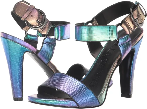 Vista 7 de Karl Lagerfeld Paris Sandalias de cuero Cieone con punta abierta para mujer