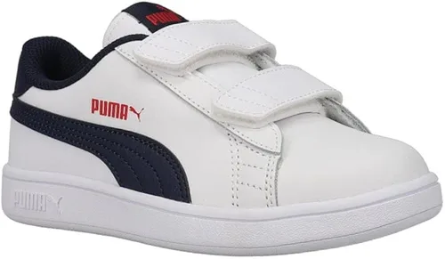 Vista 2 de PUMA Tenis unisex Smash 2 con gancho y bucle para niños, Multicolorido