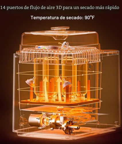 Vista 7 de NCVI - Lavadora de biberones grande y secadora con capacidad para 6 botellas y piezas de bomba, desinfectante de vapor de grado hospitalario