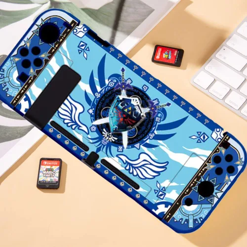 Vista 7 de PERFECTSIGHT Protective Case Compatible with Nintendo Switch Anti-Scratch Shockproof Slim Cover Case for NS Switch and Joy-Con, Hard Shell Dockable