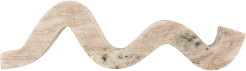 Vista 7 de Bloomingville Portavelas de Doble Cono de Mármol Wave, Beige