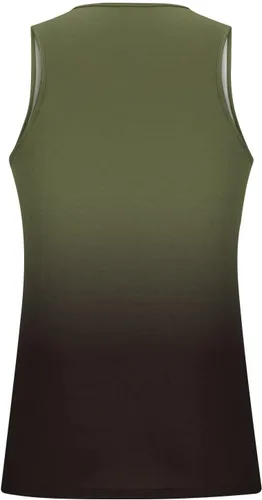 Vista 3 de Muscularfit Camisetas de playa para hombres 2023 regulares, grandes y altas, color degradado, sin mangas, camisetas sin mangas, camiseta casual