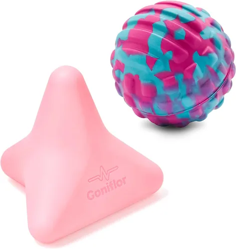 Vista 13 de Manual Trigger Point Massager Ball–Deep Tissue Massage Tool Verde menta