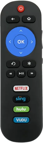 Vista 2 de Control remoto de repuesto para Philips Roku TV, ajuste universal para todos los televisores Philips Roku 32PFL4664/F7 40PFL4662/F7 43PFL4662/F7