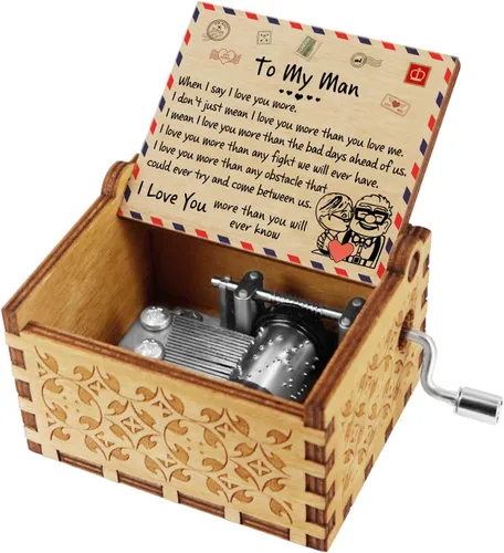 Vista 13 de Kenon To My Daughter - Caja de música vintage con sobre grabado, regalo perfecto para cumpleaños de Navidad de parte de papá