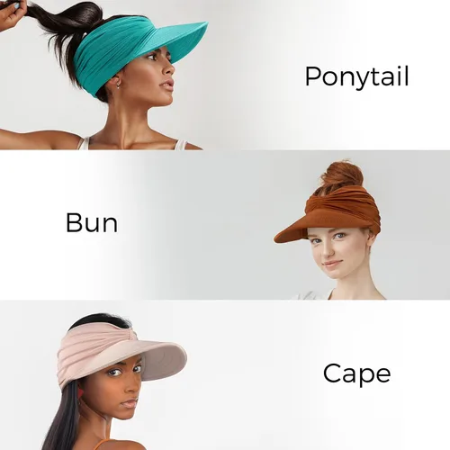 Vista 2 de Sombrero con visera solar