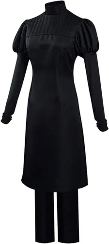 Vista 3 de MIAOCOS Maki Zen'in - Disfraz de cosplay para mujer, color azul marino, uniforme de Halloween, fiesta, camisa y pantalones