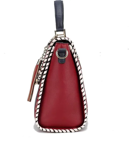 Vista 5 de MKF - Bolso bandolera para mujer, de piel sintética, con asa superior