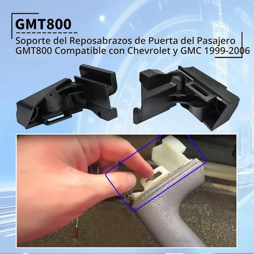 Vista 2 de GMT800 Soporte de reposabrazos para puerta de pasajero compatible con GM Chevrolet y GMC 1999, 2000, 2001, 2002, 2003, 2004, 2005, 2006