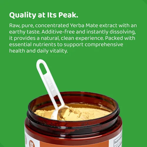 Vista 7 de Té instantáneo de yerba mate - Aumenta la energía, la concentración, la inmunidad y la salud cardiovascular con extracto puro orgánico consentrado