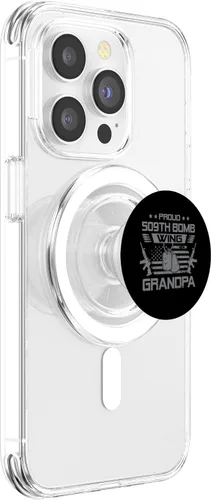 Vista 3 de Proud 509th Bomb Wing Grandpa US Veteran Family Matching PopSockets MagSafe PopGrip for iPhone
