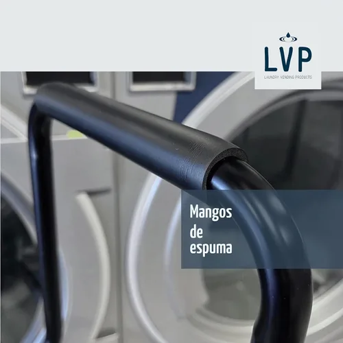 Vista 3 de Carro de lavandería comercial LVP Work Horse con asa extraíble 2.85 bushels (Negro, Extra grande)