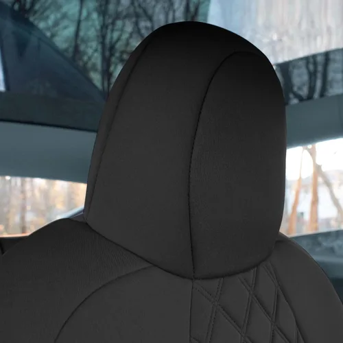 Vista 8 de FH Group Fundas de asiento de automóvil de ajuste personalizado para Tesla Modelo Y Ultraflex 2020-2025, fundas de asiento de neopreno resistentes