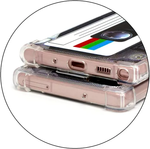 Vista 6 de FAteamll Funda para Galaxy Note 20 con esquinas reforzadas TPU suave parachoques retro cassette cinta caso compatible con Samsung Galaxy Note 20